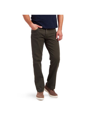 Mott & Bow Mercer Jeans Mens 36x30 Military Green Straight Stretch Denim